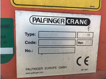 Grua para caminhão de Caminhão Palfinger PKK12500: foto 3