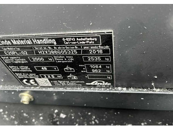 Empilhadeira elétrica Linde E20PL-02: foto 4
