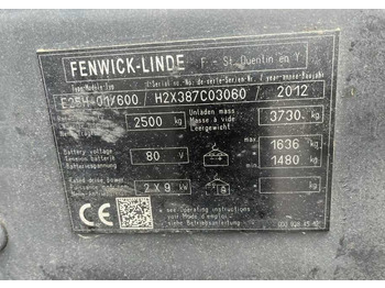 Empilhadeira elétrica Linde E25H-01/600: foto 4