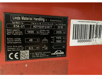 Empilhador retráctil LINDE R14