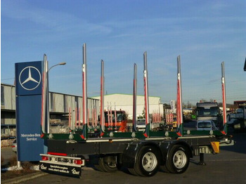 Reboque transporte de madeira nuevo Ebert KHZA 18 Tandem-Kurzholz-Anhänger NEU: foto 2