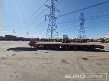 Semireboque baixa ES-GE 6 Axle Step Frame Extendable Low Loader Trailer, 4 Axle Steer, Air Brakes, Auto Lube: foto 2