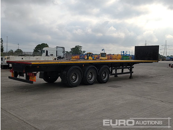 Semi-reboque plataforma/ Caixa aberta M&G Tri Axle Flatbed Trailer, Twist Locks: foto 5