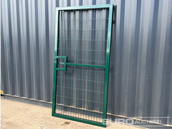 Máquina agrícola 1.2m x 2.4m Pedestrian Gate, Heavy Duty Galvanized Powder Coated, 80mm x 80mm x 3m Post (2 of), Assembly Kit (Green): foto 3