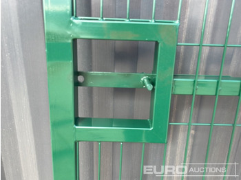 Máquina agrícola 1.2m x 2.4m Pedestrian Gate, Heavy Duty Galvanized Powder Coated, 80mm x 80mm x 3m Post (2 of), Assembly Kit (Green): foto 4