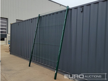 Máquina agrícola Unused Galvanised & Powder Coated Heavy Duty (5mm) Wire Mesh Fencing, 25 x H2.4m x W2.2m Panels, 26 x 60mm x 60mm x3m Posts, with Fittings (Green): foto 5