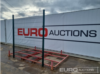 Máquina agrícola Unused Galvanised & Powder Coated Heavy Duty (5mm) Wire Mesh Fencing, 25 x H2.4m x W2.2m Panels, 26 x 60mm x 60mm x3m Posts, with Fittings (Green): foto 3