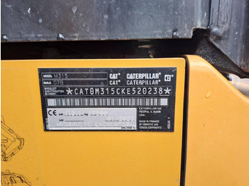 Escavadeira de rodas CAT M315: foto 5