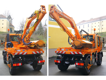 Caminhão basculante UNIMOG Unimog U 400/TÜV/Hydrostat/Mähtür +MULAG MHU 800: foto 5