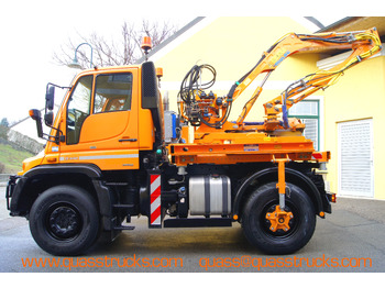 Caminhão basculante UNIMOG Unimog U 400/TÜV/Hydrostat/Mähtür +MULAG MHU 800: foto 3