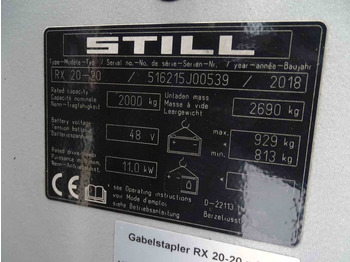 Empilhadeira elétrica Still RX20-20: foto 5
