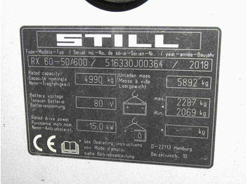 Empilhadeira elétrica Still RX60-50/600: foto 5