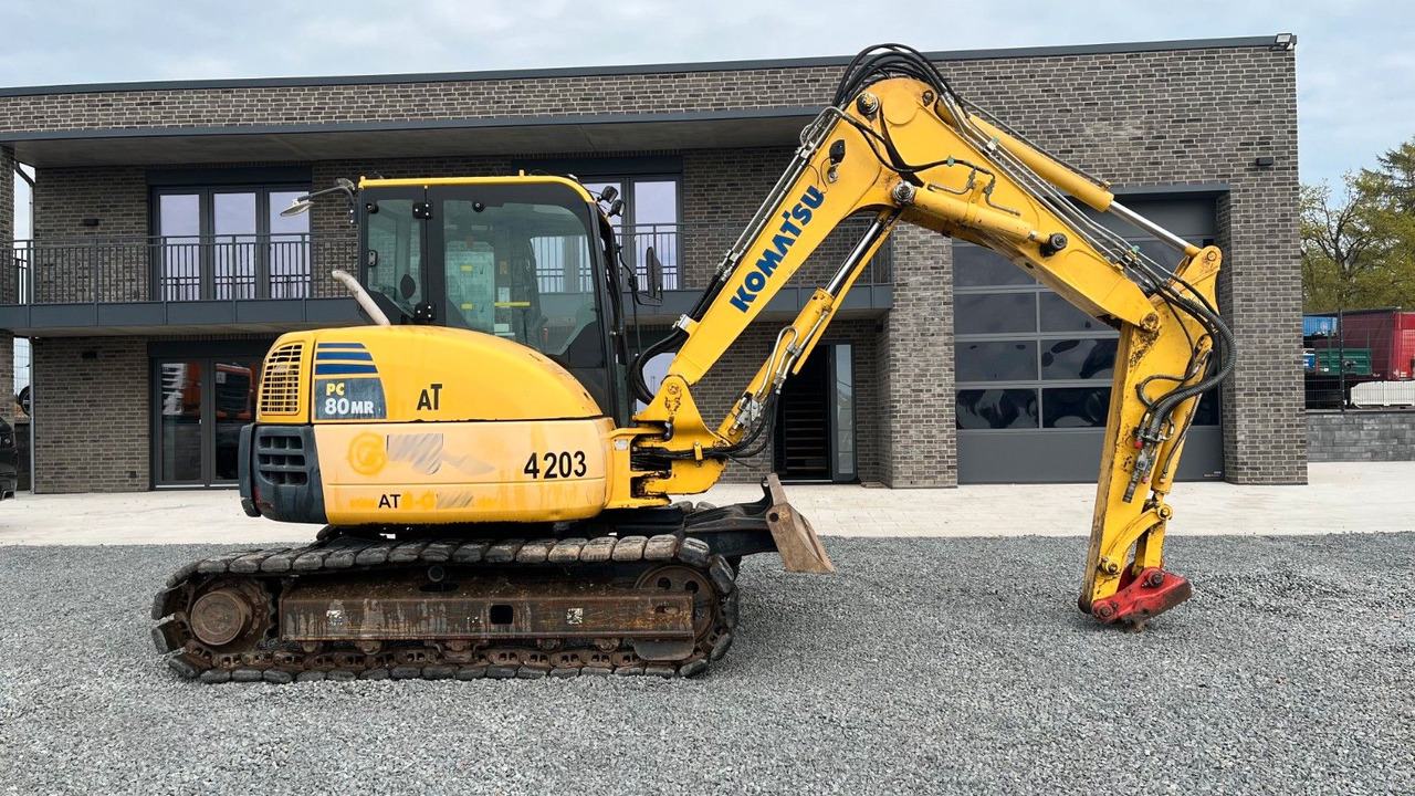 Komatsu PC80MR-3 PC80 Minibagger Verstellausleger - Mini escavadeira: foto 1 Komatsu PC80MR-3 PC80 Minibagger Verstellausleger - Mini escavadeira: foto 1