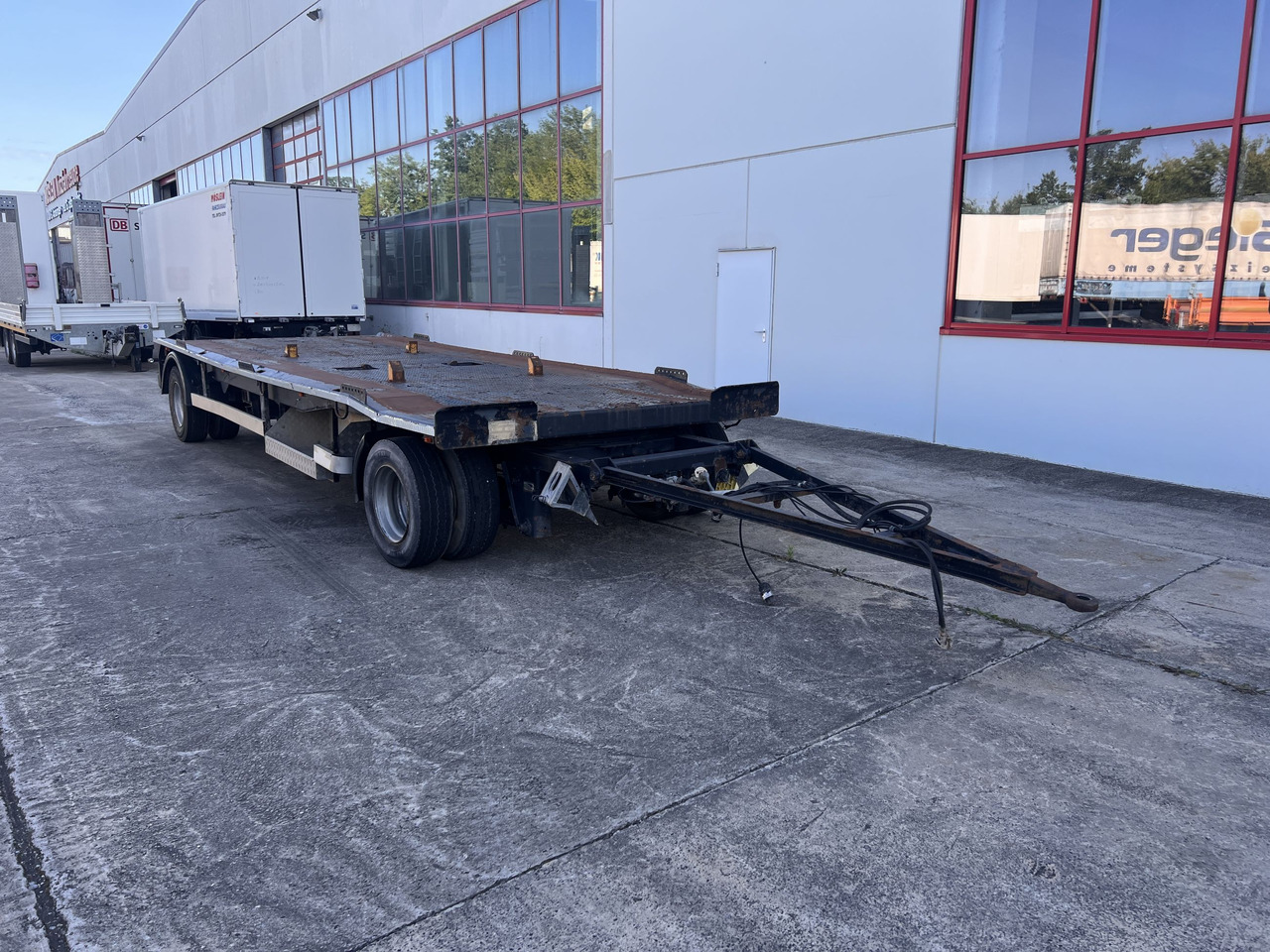 Dinkel DAC 18000 2 Achs Kombi- Anhänger für Abroll- oder Absetzmulden oder Tieflader - Reboque transportador de contêineres/ Caixa móvel: foto 2 Dinkel DAC 18000 2 Achs Kombi- Anhänger für Abroll- oder Absetzmulden oder Tieflader - Reboque transportador de contêineres/ Caixa móvel: foto 2