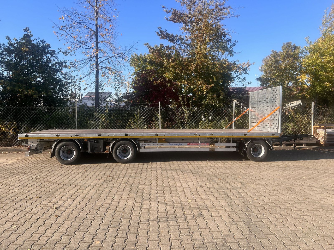Möslein 3 Achs Jumbo- Plato- Anhänger 9 m, Mega - Reboque plataforma/ Caixa aberta: foto 4 Möslein 3 Achs Jumbo- Plato- Anhänger 9 m, Mega - Reboque plataforma/ Caixa aberta: foto 4
