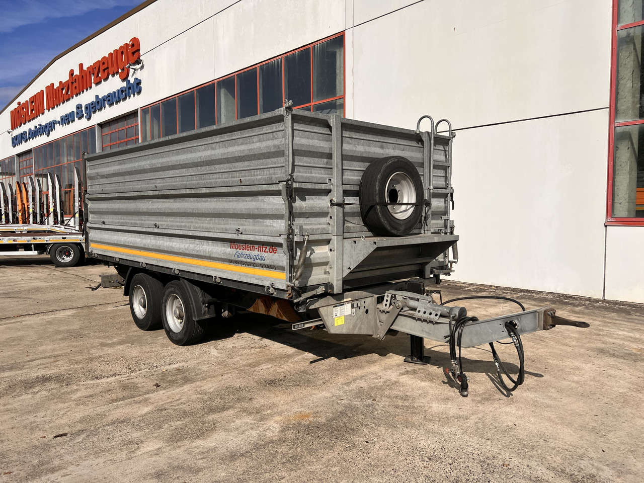 Möslein TDS 13 Schwebheim 13 t Tandemkipper- Tieflader, Aufsatzbordwände - Reboque basculante: foto 5 Möslein TDS 13 Schwebheim 13 t Tandemkipper- Tieflader, Aufsatzbordwände - Reboque basculante: foto 5