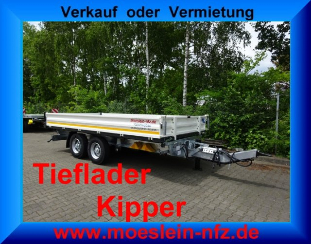 Möslein TTD 13 Weiß 13 t Tandem 3- Seitenkipper Tieflader-- Neufahrzeug -- - Reboque basculante: foto 1 Möslein TTD 13 Weiß 13 t Tandem 3- Seitenkipper Tieflader-- Neufahrzeug -- - Reboque basculante: foto 1