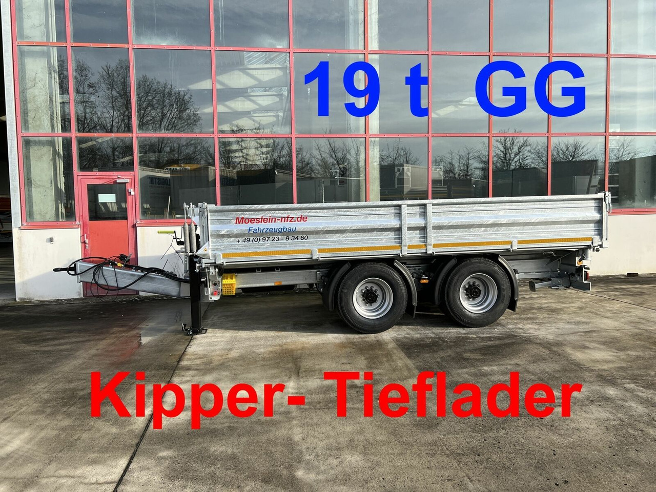 Möslein neuer 19 t Tandemkipper- Tieflader - Reboque basculante: foto 1 Möslein neuer 19 t Tandemkipper- Tieflader - Reboque basculante: foto 1