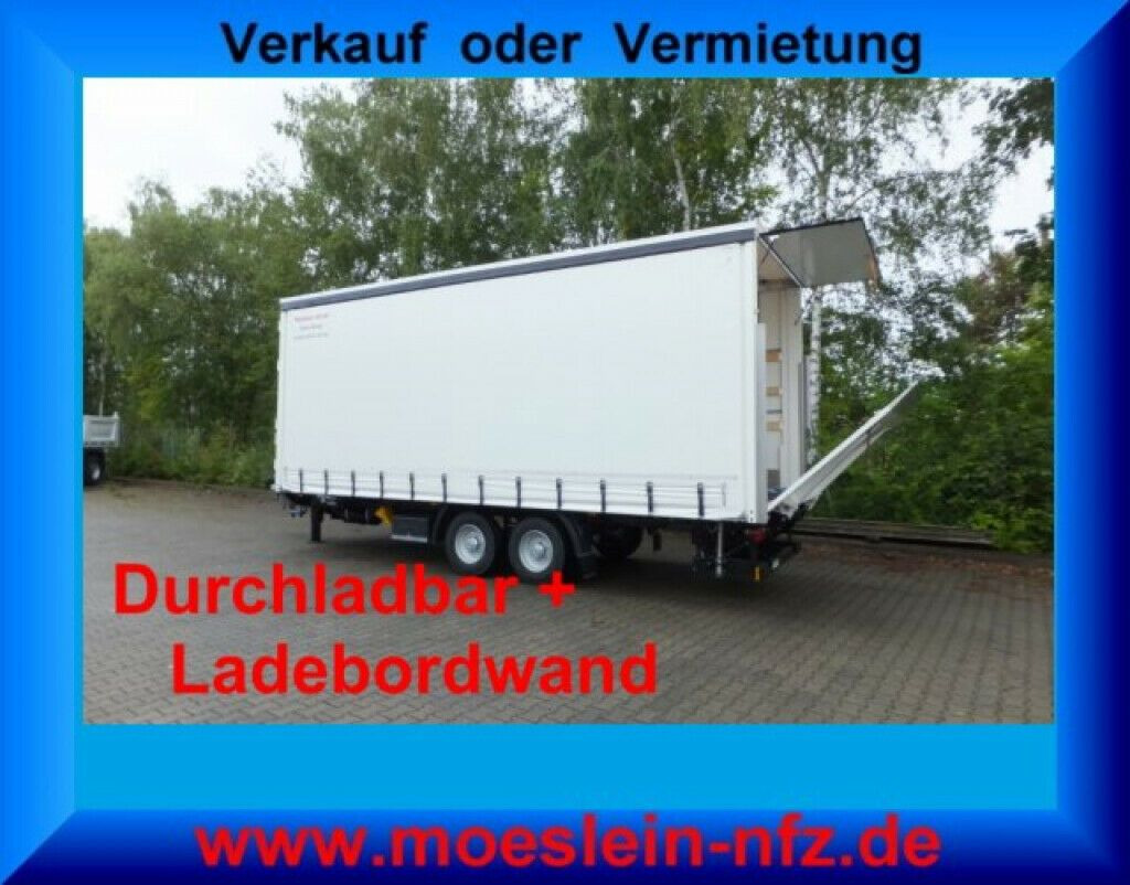 Möslein neuer Planenanhänger, Ladebordwand + Durchladba - Caminhão com lona: foto 1 Möslein neuer Planenanhänger, Ladebordwand + Durchladba - Caminhão com lona: foto 1
