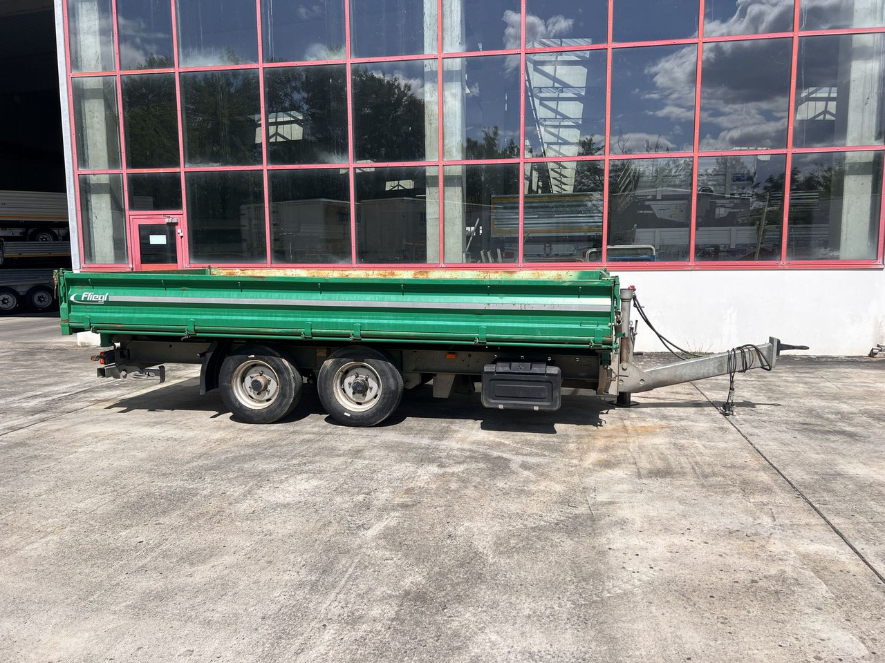 Tandemkipper- Tieflader, wenig Benutzt - Reboque basculante: foto 1 Tandemkipper- Tieflader, wenig Benutzt - Reboque basculante: foto 1