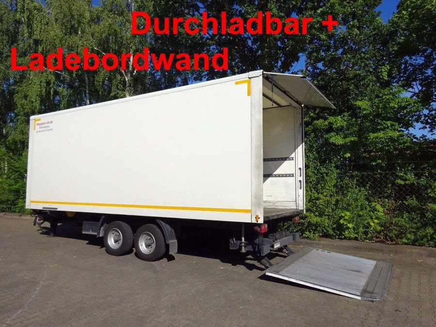 Tandemkoffer, Ladebordwand + Durchladbar - Reboque furgão: foto 1 Tandemkoffer, Ladebordwand + Durchladbar - Reboque furgão: foto 1