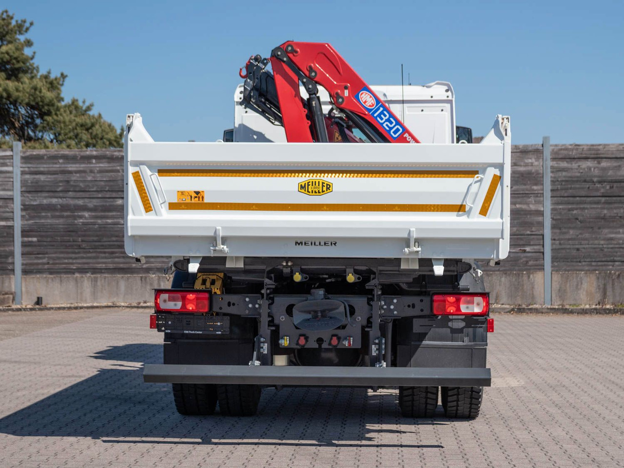 Caminhão grua, Caminhão basculante nuevo DAF FA XDC 370 Krankipper DAF XDC 370 FA Meiller Krankipper HMF: foto 9