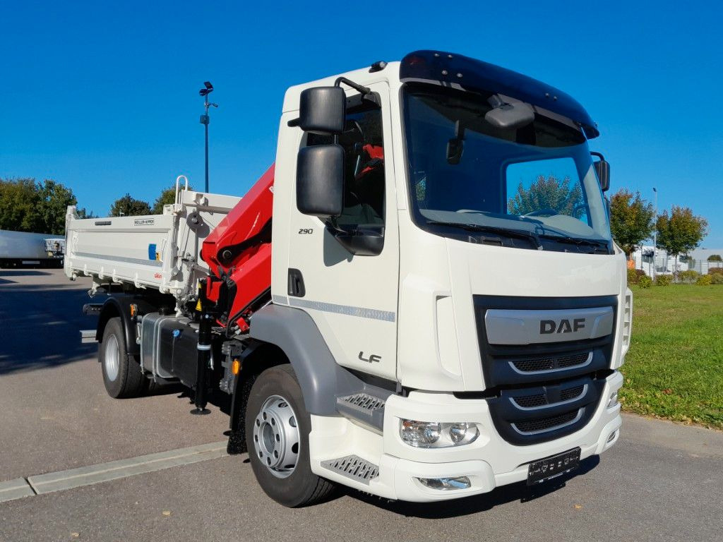DAF LF 290 16t Meiller Krankipper Tageszulassung DAF LF 290 16t Meiller Krankipper Tageszulassung - Caminhão basculante, Caminhão grua: foto 1 DAF LF 290 16t Meiller Krankipper Tageszulassung DAF LF 290 16t Meiller Krankipper Tageszulassung - Caminhão basculante, Caminhão grua: foto 1