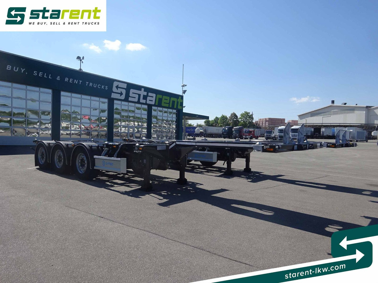 D-TEC Flexitrailer LS Containerchassis ADR, Liftachse - Semireboque transportador de contêineres/ Caixa móvel: foto 3 D-TEC Flexitrailer LS Containerchassis ADR, Liftachse - Semireboque transportador de contêineres/ Caixa móvel: foto 3