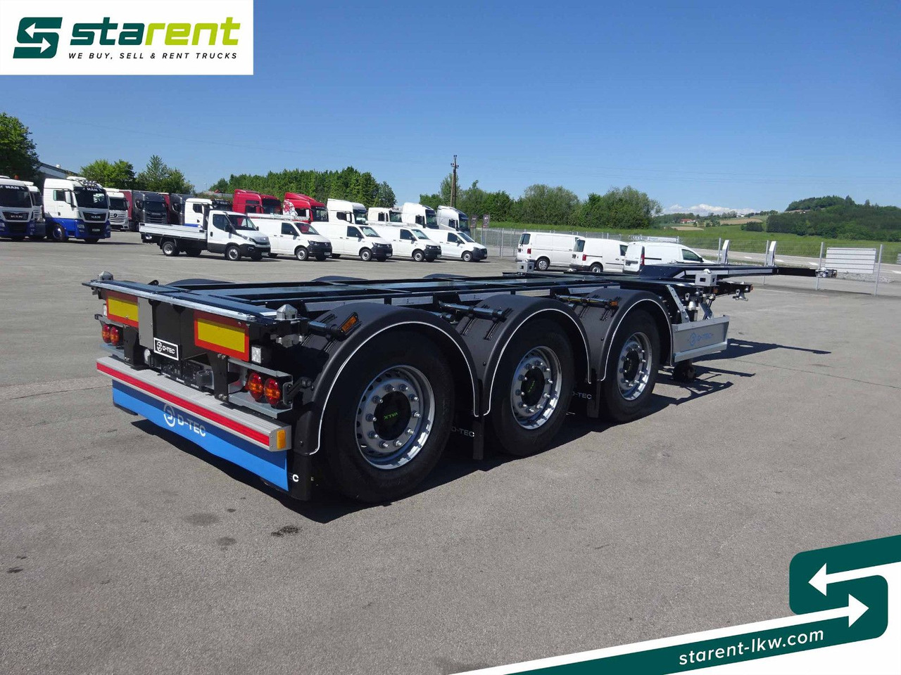 D-TEC Flexitrailer LS Containerchassis ADR, Liftachse - Semireboque transportador de contêineres/ Caixa móvel: foto 5 D-TEC Flexitrailer LS Containerchassis ADR, Liftachse - Semireboque transportador de contêineres/ Caixa móvel: foto 5
