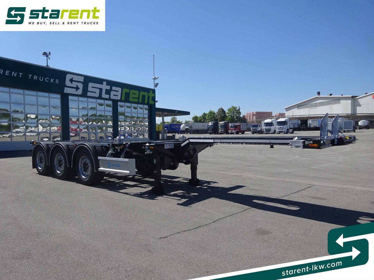 D-TEC Flexitrailer LS Containerchassis ADR, Liftachse - Semireboque transportador de contêineres/ Caixa móvel: foto 3 D-TEC Flexitrailer LS Containerchassis ADR, Liftachse - Semireboque transportador de contêineres/ Caixa móvel: foto 3
