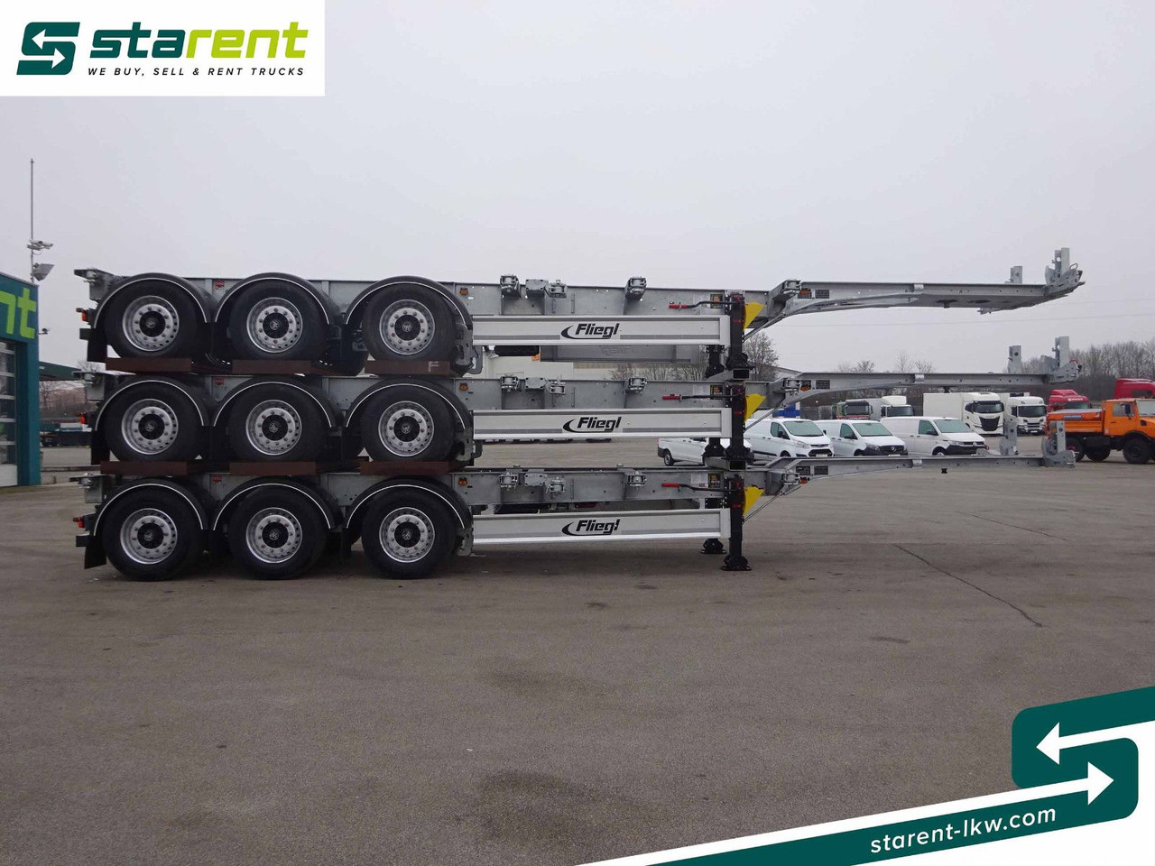Fliegl Containerchassis ADR, 1x20/2x20/1x30/1x40/1x45 - Semireboque transportador de contêineres/ Caixa móvel: foto 4 Fliegl Containerchassis ADR, 1x20/2x20/1x30/1x40/1x45 - Semireboque transportador de contêineres/ Caixa móvel: foto 4