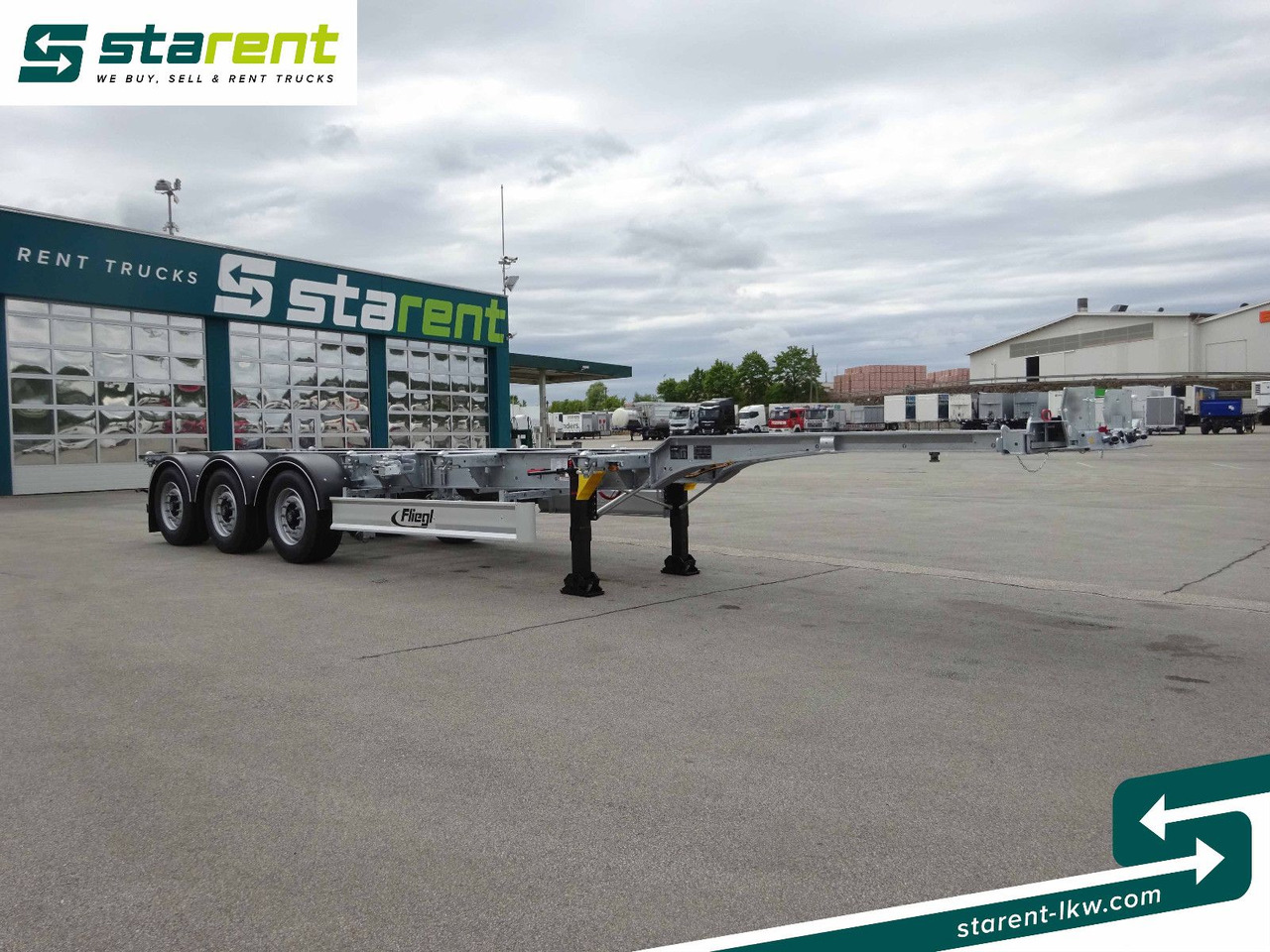 Fliegl Containerchassis ADR, 1x20/2x20/1x30/1x40/1x45 - Semireboque transportador de contêineres/ Caixa móvel: foto 3 Fliegl Containerchassis ADR, 1x20/2x20/1x30/1x40/1x45 - Semireboque transportador de contêineres/ Caixa móvel: foto 3