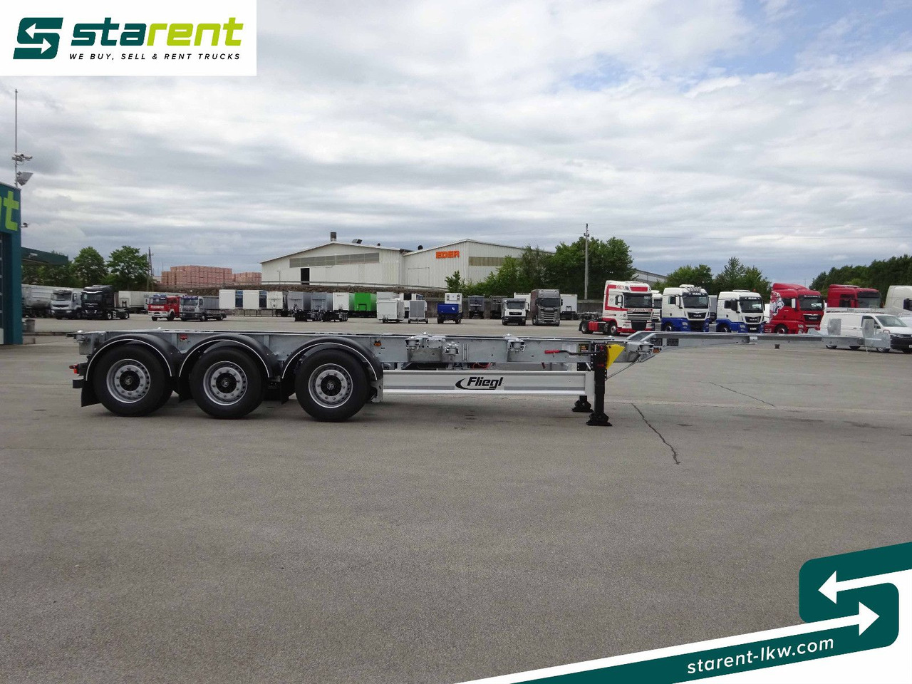 Fliegl Containerchassis ADR, 1x20/2x20/1x30/1x40/1x45 - Semireboque transportador de contêineres/ Caixa móvel: foto 4 Fliegl Containerchassis ADR, 1x20/2x20/1x30/1x40/1x45 - Semireboque transportador de contêineres/ Caixa móvel: foto 4