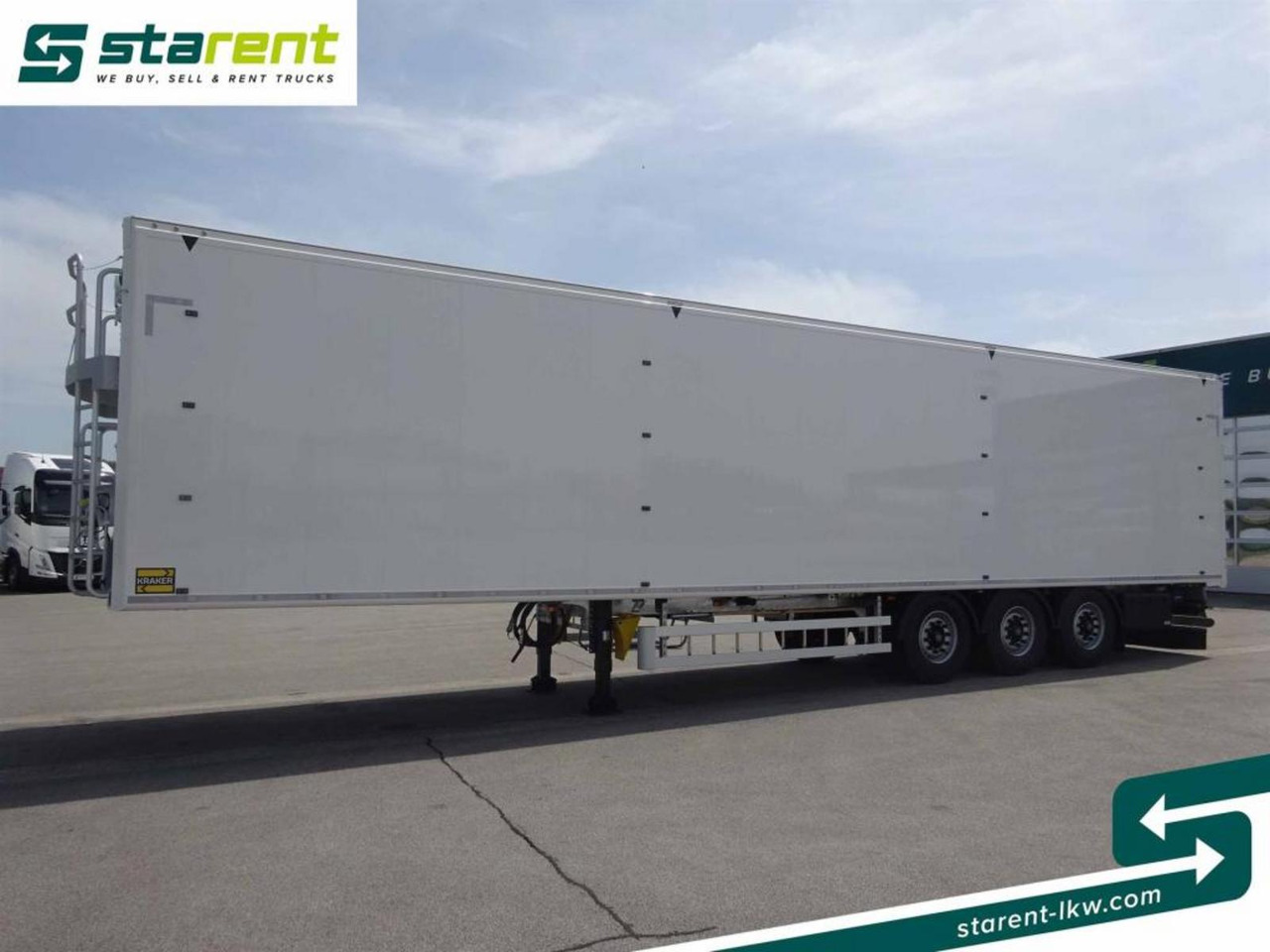 Kraker 8mm 92m³ BPW-Achsen Funk. Verzinkt Liftachse - Semireboque piso móvel: foto 1 Kraker 8mm 92m³ BPW-Achsen Funk. Verzinkt Liftachse - Semireboque piso móvel: foto 1