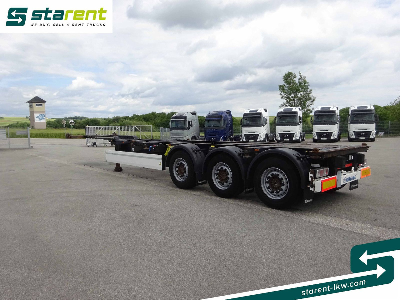 Semireboque transportador de contêineres/ Caixa móvel Krone Containerchassis 1x20/2x20/1x40/1x45, Liftachse: foto 7