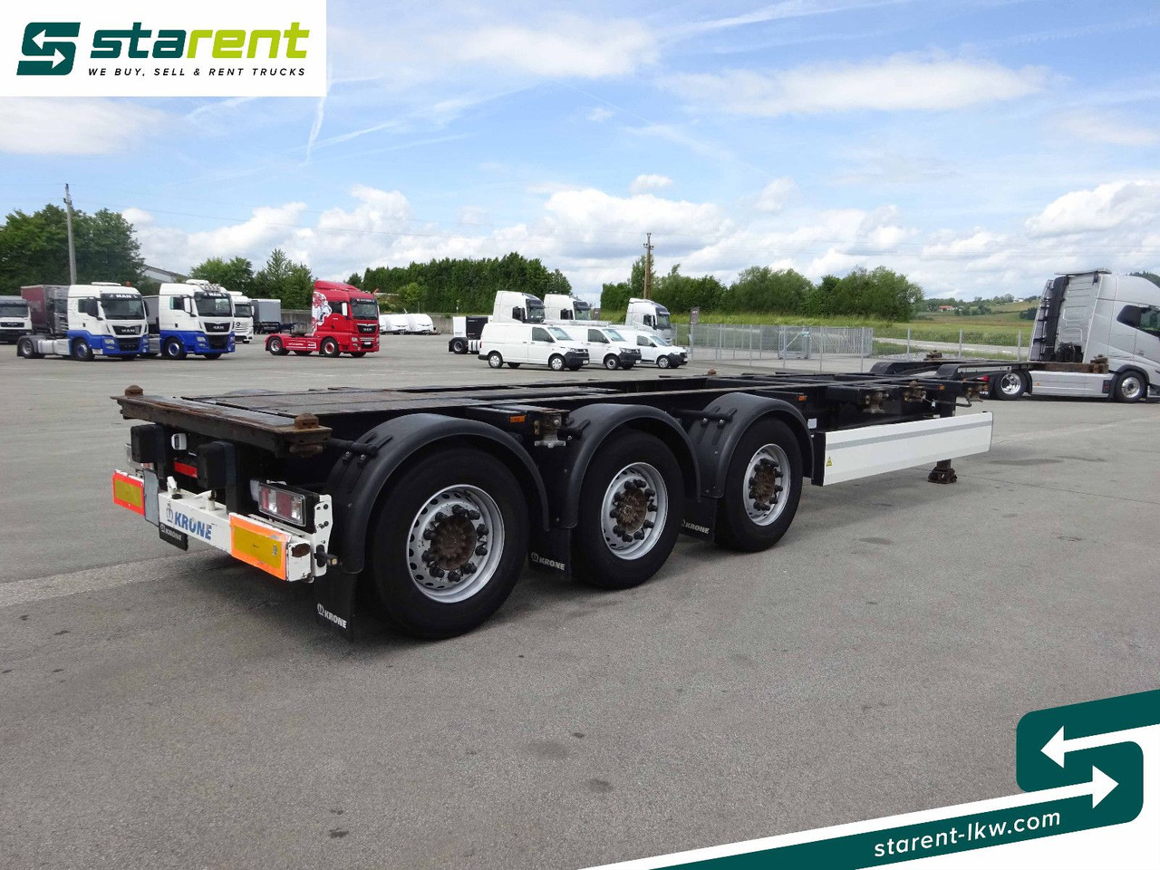 Krone Containerchassis 1x20/2x20/1x40/1x45, Liftachse - Semireboque transportador de contêineres/ Caixa móvel: foto 5 Krone Containerchassis 1x20/2x20/1x40/1x45, Liftachse - Semireboque transportador de contêineres/ Caixa móvel: foto 5