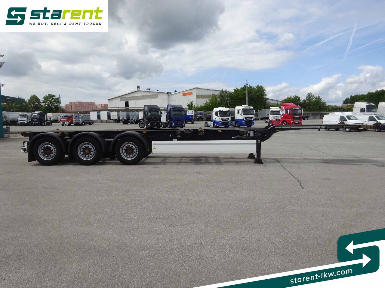 Krone Containerchassis 1x20/2x20/1x40/1x45, Liftachse - Semireboque transportador de contêineres/ Caixa móvel: foto 4 Krone Containerchassis 1x20/2x20/1x40/1x45, Liftachse - Semireboque transportador de contêineres/ Caixa móvel: foto 4