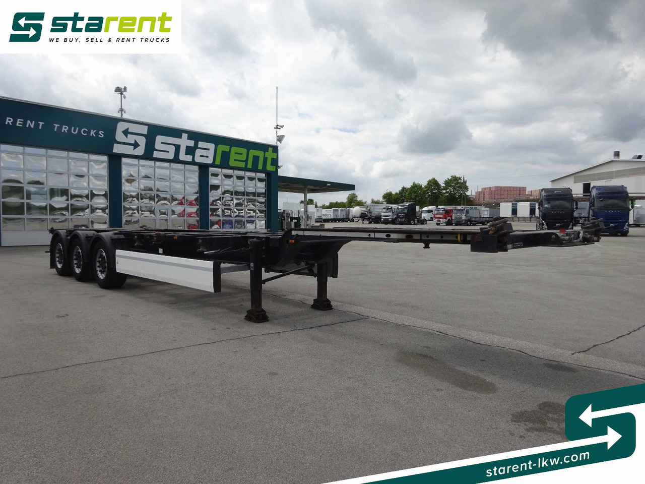Krone Containerchassis 1x20/2x20/1x40/1x45, Liftachse - Semireboque transportador de contêineres/ Caixa móvel: foto 3 Krone Containerchassis 1x20/2x20/1x40/1x45, Liftachse - Semireboque transportador de contêineres/ Caixa móvel: foto 3