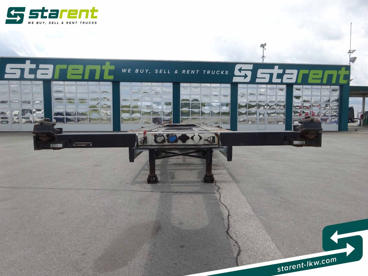 Krone Containerchassis 1x20/2x20/1x40/1x45, Liftachse - Semireboque transportador de contêineres/ Caixa móvel: foto 2 Krone Containerchassis 1x20/2x20/1x40/1x45, Liftachse - Semireboque transportador de contêineres/ Caixa móvel: foto 2