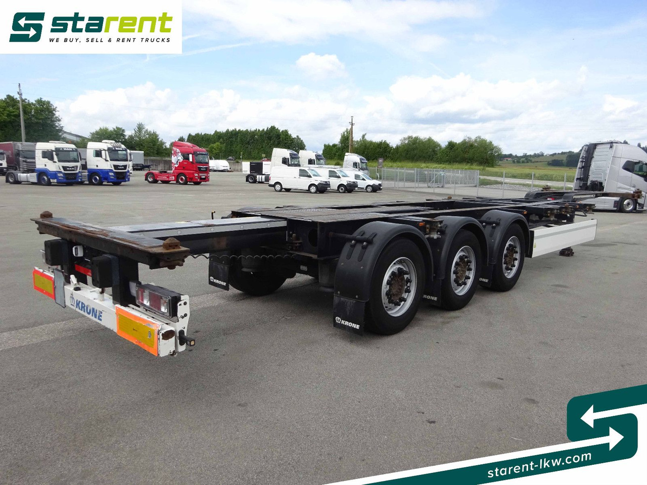Semireboque transportador de contêineres/ Caixa móvel Krone Containerchassis 1x20/2x20/1x40/1x45, Liftachse: foto 19