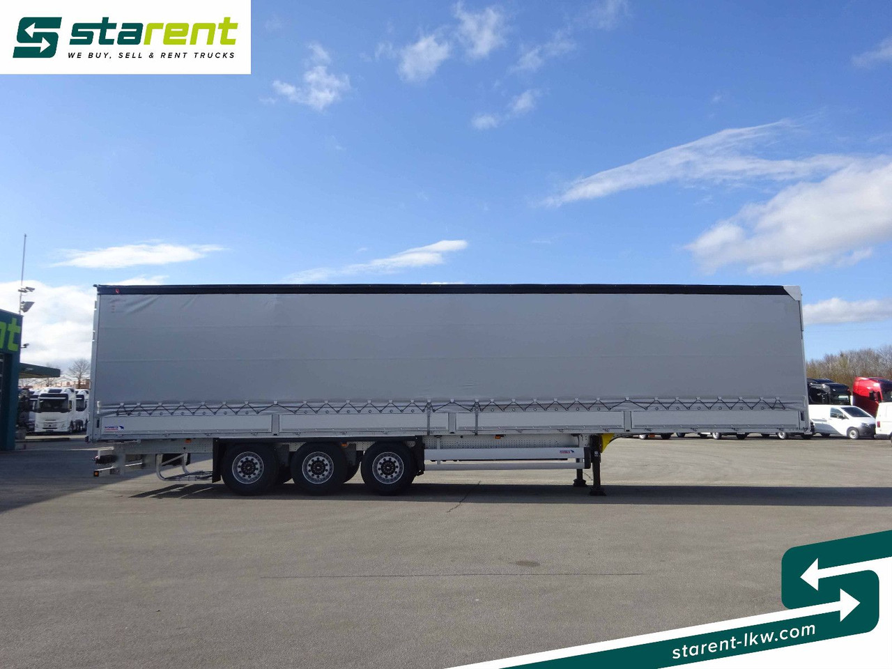 Schmitz Cargobull Tautliner, Bordwand 60cm, Hubdach, Liftachse - Semi-reboque de lona: foto 4 Schmitz Cargobull Tautliner, Bordwand 60cm, Hubdach, Liftachse - Semi-reboque de lona: foto 4
