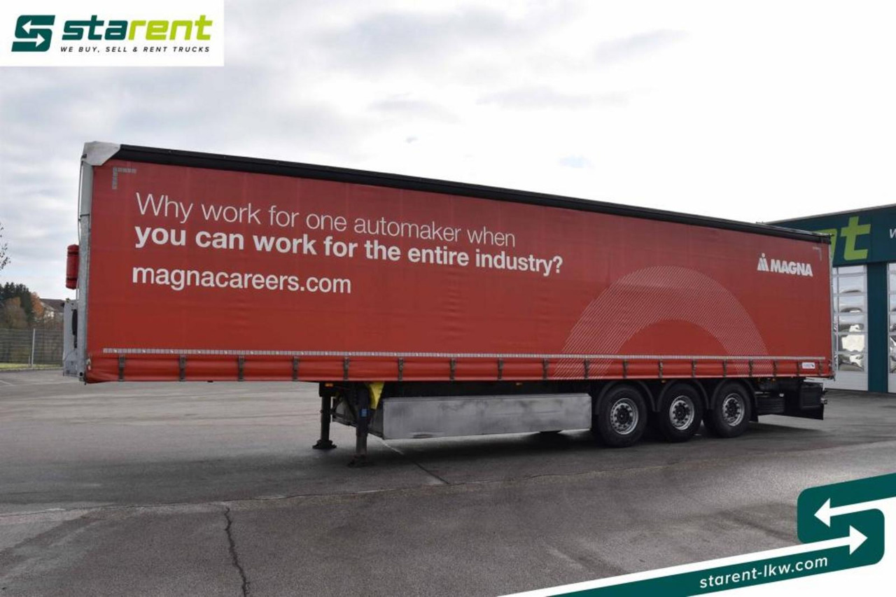 Schmitz Tautliner Hubdach Lift-A Palka Palettenanschlagl. - Semi-reboque de lona: foto 1 Schmitz Tautliner Hubdach Lift-A Palka Palettenanschlagl. - Semi-reboque de lona: foto 1