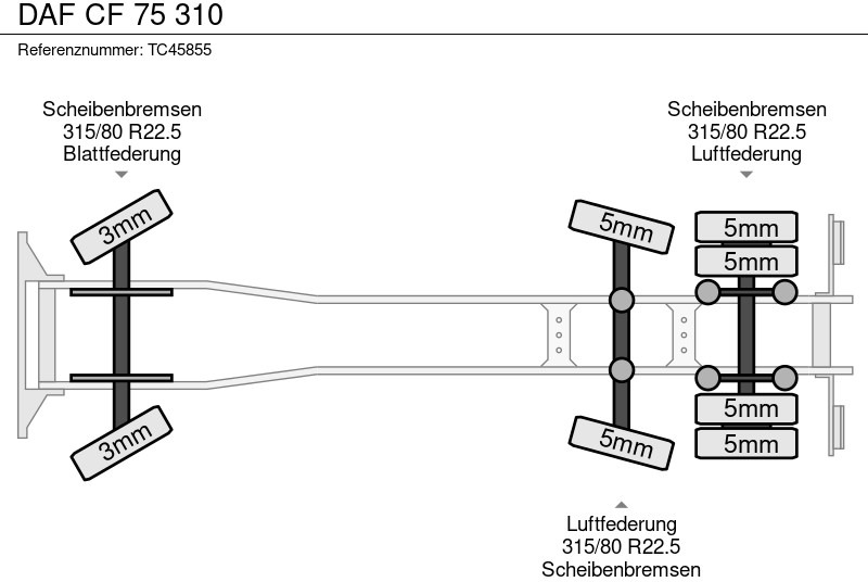 DAF CF 75 310 - Caminhão de lixo: foto 5 DAF CF 75 310 - Caminhão de lixo: foto 5