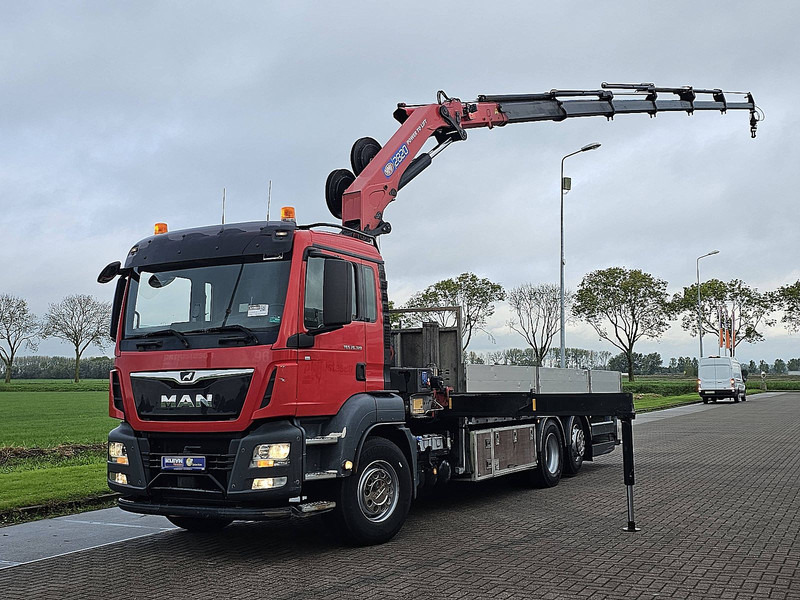 MAN 26.320 TGS 6X2-4 HMF 2820 K6 - Camião de caixa aberta/ Plataforma, Caminhão grua: foto 2 MAN 26.320 TGS 6X2-4 HMF 2820 K6 - Camião de caixa aberta/ Plataforma, Caminhão grua: foto 2