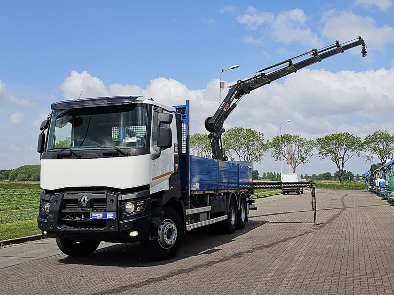 Renault K 430 HIAB 188ES4 - Camião de caixa aberta/ Plataforma, Caminhão grua: foto 2 Renault K 430 HIAB 188ES4 - Camião de caixa aberta/ Plataforma, Caminhão grua: foto 2