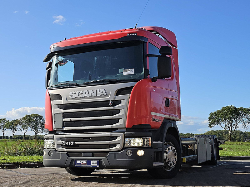Scania G410 4X2 RETARDER WB550 - Caminhão transportador de contêineres/ Caixa móvel: foto 1 Scania G410 4X2 RETARDER WB550 - Caminhão transportador de contêineres/ Caixa móvel: foto 1