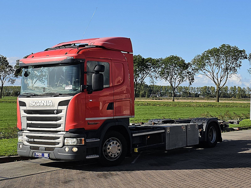 Scania G410 4X2 RETARDER WB550 - Caminhão transportador de contêineres/ Caixa móvel: foto 2 Scania G410 4X2 RETARDER WB550 - Caminhão transportador de contêineres/ Caixa móvel: foto 2