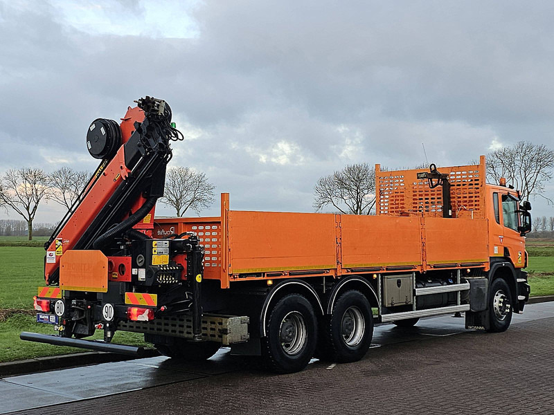Scania P410 PK18002-4 hydr - Camião de caixa aberta/ Plataforma, Caminhão grua: foto 3 Scania P410 PK18002-4 hydr - Camião de caixa aberta/ Plataforma, Caminhão grua: foto 3