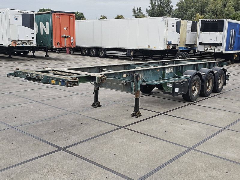 Van Hool Containerchassis 1x20ft 1x30ft - Semireboque transportador de contêineres/ Caixa móvel: foto 1 Van Hool Containerchassis 1x20ft 1x30ft - Semireboque transportador de contêineres/ Caixa móvel: foto 1