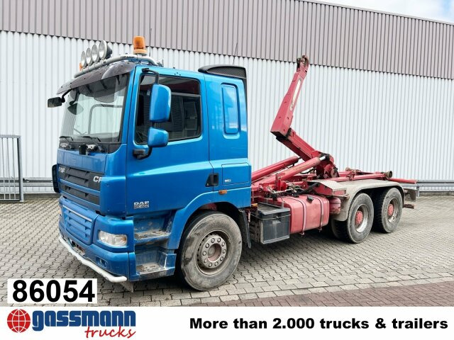 DAF AT 85.460 6x4, Abrollkipper Palfinger T20 - Caminhão polibenne, Caminhão grua: foto 1 DAF AT 85.460 6x4, Abrollkipper Palfinger T20 - Caminhão polibenne, Caminhão grua: foto 1